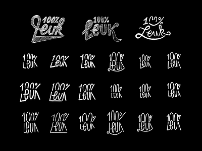100% LEUK - Some sketch process branding drafts logo minimal proces process sketch sketching