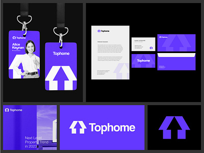 Tophome | Property Logo Design app branding design graphic design illustration logo propertylogo typography ui ux vector