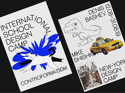 Controforma. Posters design art blue branding design education figma graphic design identity illustration logo poster poster design vector