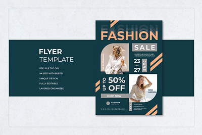 Fashion Sale Tosca Unique Creative Flyer design flyer look modern promotion retail