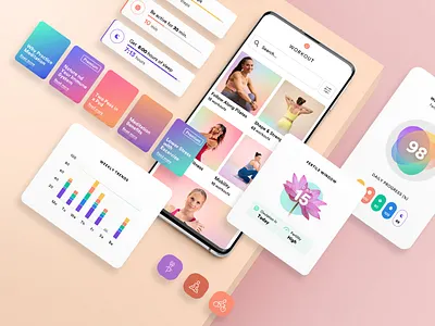 Bellabeat - wellness app app design tracker wellness woman