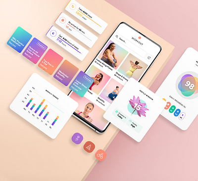 Bellabeat - wellness app app design tracker wellness woman