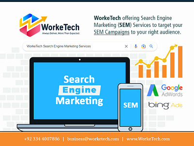 Search Engine Marketing adwords bing bing ads digital marketing google google adwords marketing campaign search engine search engine marketing sem sem campaign worketech