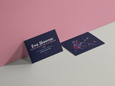 Business card Ewa Skowron branding business card card graphic design logo