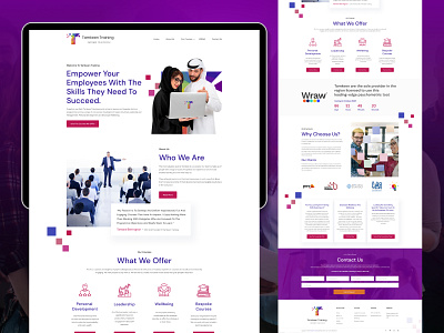 Tamkeen Training | Web design | UI/UX branding design graphic design illustration logo logo design ui vector web design web development