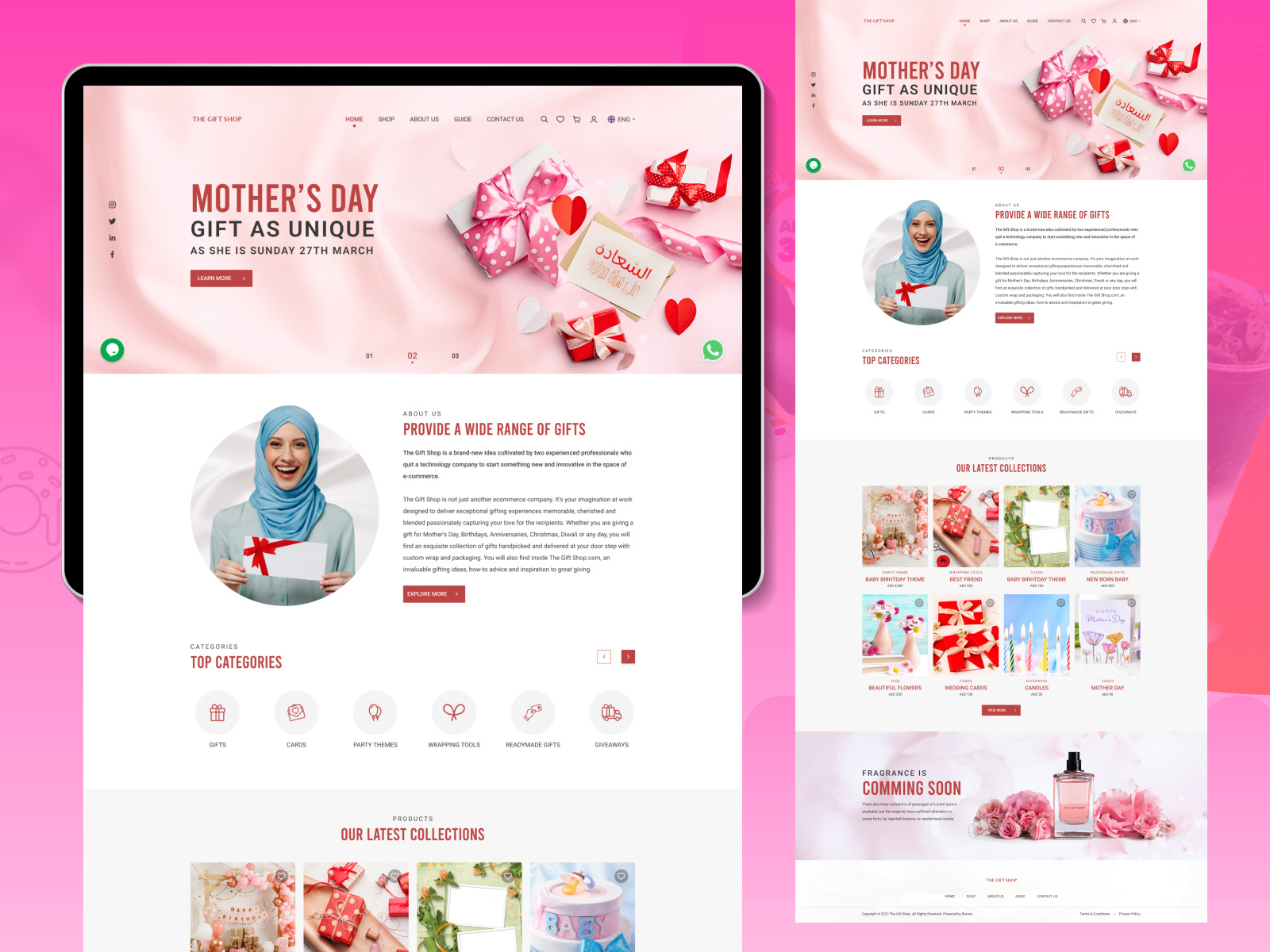 The Gift Shop | Web design | UI/UX by Branex LLC on Dribbble