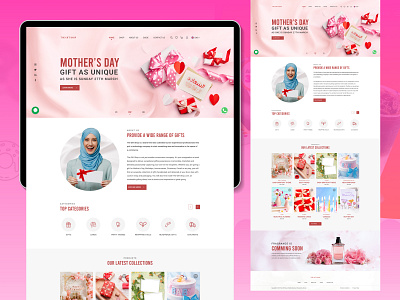 The Gift Shop | Web design | UI/UX branding design graphic design illustration logo logo design ui vector web design web development