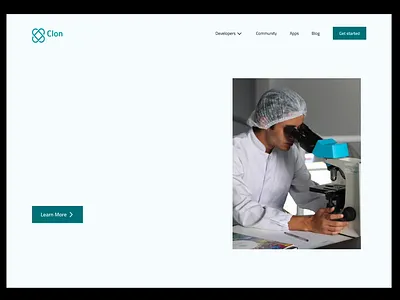 Landing Page | Clon animation landing page design ui design ux design