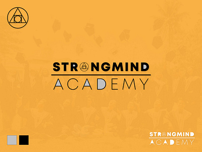 Strongmind Academy | Logo academy logo branding design graphic design graphic design inspiration illustration logo logo design logo inspiration mind logo school logo vector wordmark wordmark logo