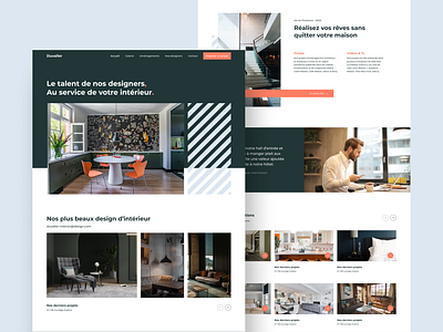 Webdesign - Duvaller | Interior Design Studio design figma graphic design homepage interior design landing page ui ui design ux design web webdesign website