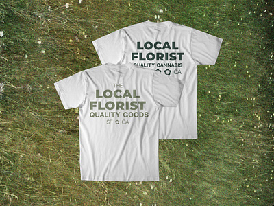 Local Florist 🌼🌸 Tshirt branding california cannabis flowers lettering logo logotype tshirt type type design typography