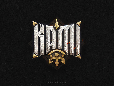 Kami 3d branding design game graphic design high style lettering logo logotype music typography