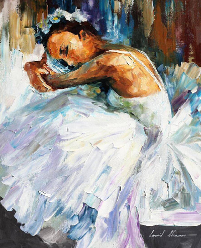 BALLERINA WHITE SWAN - 16"x20" (40cm x 50cm) leonidafremov