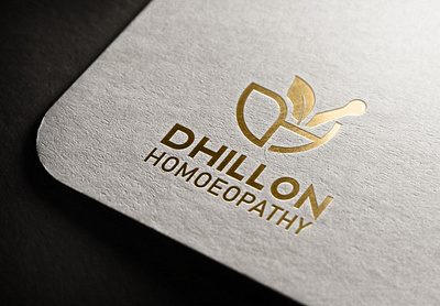 Dhillon Homoeopathy branding graphic design identity logo luxury logo minimal logo