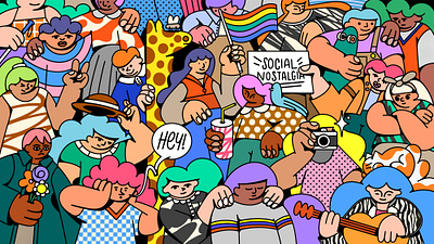 Social Nostalgia illustration inclusivity social nostalgia