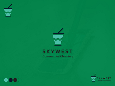 Sky West | Commercial Cleaning | Logo branding cleaning logo commercial cleaning logo design graphic design graphic design inspiration illustration logo logo design logo inspiration skywest vector