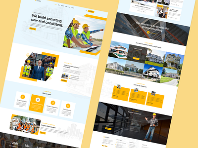 Construction Landing Page - Construk builder construc construction landing page web template