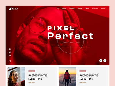 Pixel Prefect Photography design design graphic design mockup website