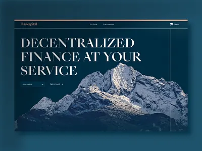 Daskapital - Fintech Website banking branding business credit cta finance fintech header hero header interface invoice menu money mountain saas supply chain ui ui design ux ux design