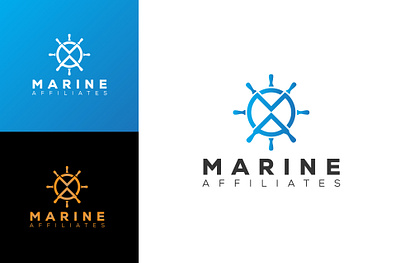 Marine Affiliates Logo branding graphic design identity logo logo design luxury logo minimal logo