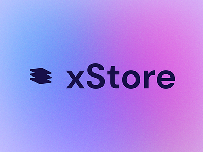 xStore - Database Tool Logo Design application branding database design logo minimalism modern design software technology
