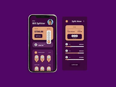 Orix Bill Splitter App Design branding design graphic graphicdesign logodesign typography ui