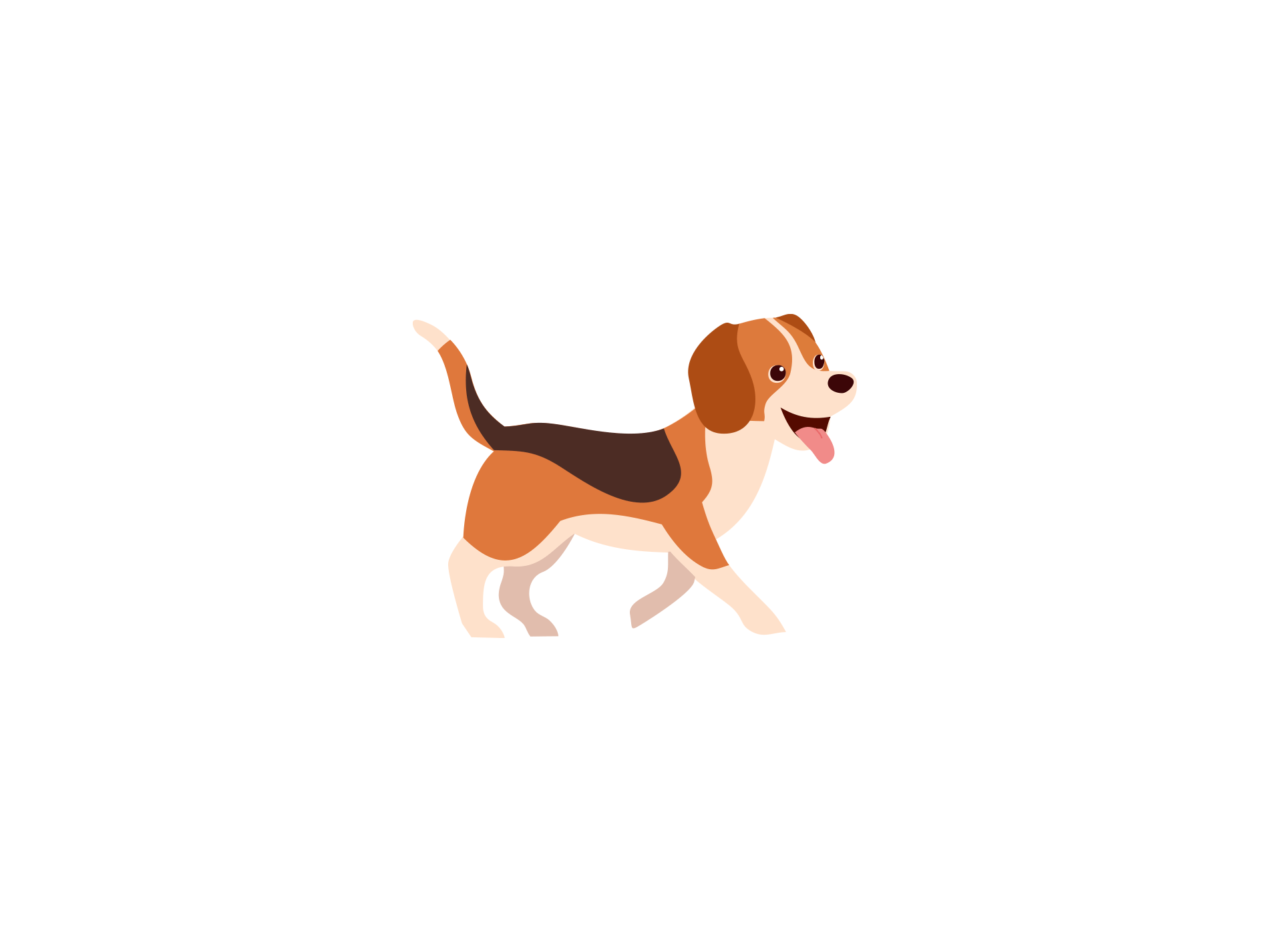 Dog walk animation gif animation illustration illustrator photoshop photoshops timeline