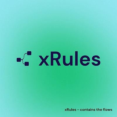 xRules - Flow Containment Tool Logo Design logo software