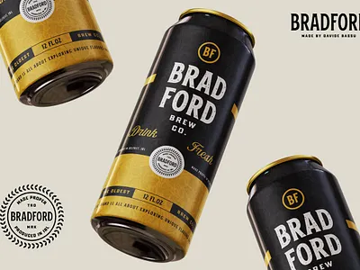 Bradford Font family beer brew brewery font family label design vintage