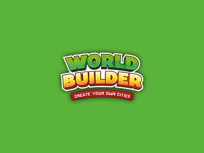 World Builder - Game Logo cartoon game logo