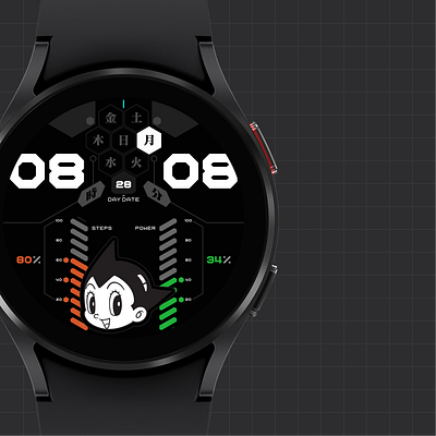 watchface design 07 - ATOMgraph_one applewatch branding design galaxywatch graphic design illustration logo motion graphics smartwatch ui watch ㅈ