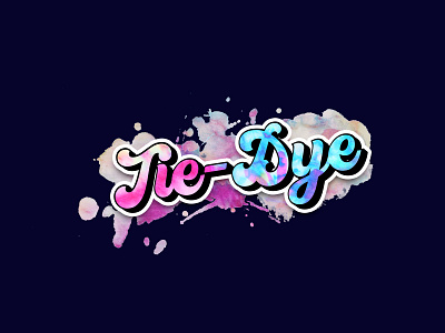Tie-Dye - Game Logo cartoon game logo