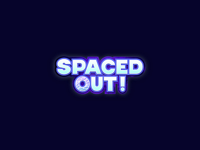 Spaced Out - Game Logo cartoon game logo