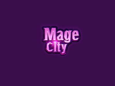 Mage City - Game Logo cartoon game logo