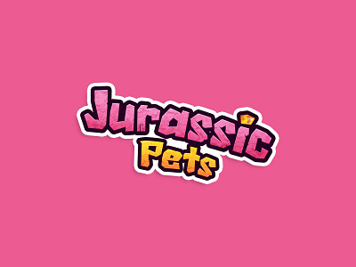 Jurassic Pets - Game Logo cartoon game logo