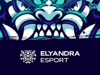 Elyandra Esport Logo branding bretagne design didier esport gaming graphiste identity illustration laureaux logo mascot
