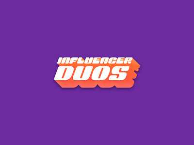 Influencer Duos - Game Logo cartoon game logo