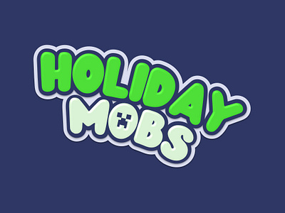 Holiday Mobs - Game Logo cartoon game logo