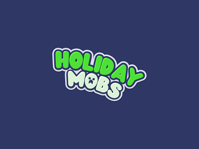 Holiday Mobs - Game Logo cartoon game logo