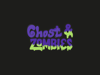 Ghost & Zombies - Game Logo cartoon game logo
