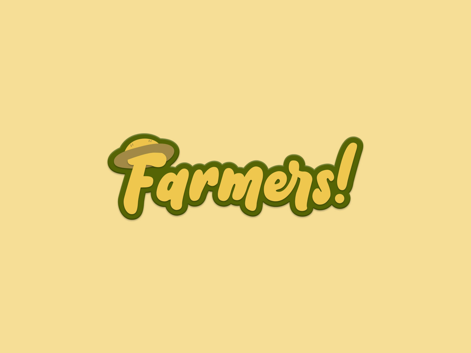 Farmers! - Game Logo cartoon game logo