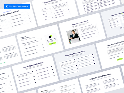 🔥Unique 25+ FAQ Components Design. app business component design faq faq component faq section landing page marketing saas saas landing page saas template template ui ui ux design web design webocean faq website design website section website template