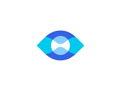 Eye + Portal Logo Concept 3d app brand branding eye fold future gradient illustration intuition logo logodesign mystic overlap portal tech transparency