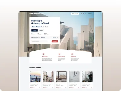 Travel Website design landing page ui ui ux ui ux design uiux uiuxdesign website