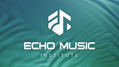 Echo Music Institute Brand Identity 3d branding design graphic design illustration logo typography ui vector