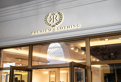 RR Premium Clothing Logo Design brand identity design branding graphic design logo logo design minimal logo
