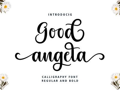 Calligraphy-Good angela calligraphy calligraphy font hanwriten lovely font script