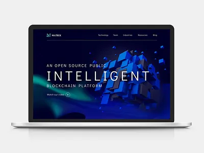 Public Blockchain Website landing page ui website