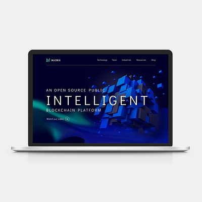 Public Blockchain Website landing page ui website