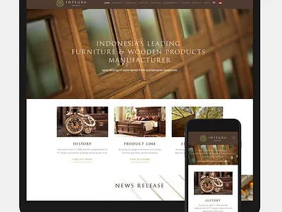 Integra Group Website design landing page website